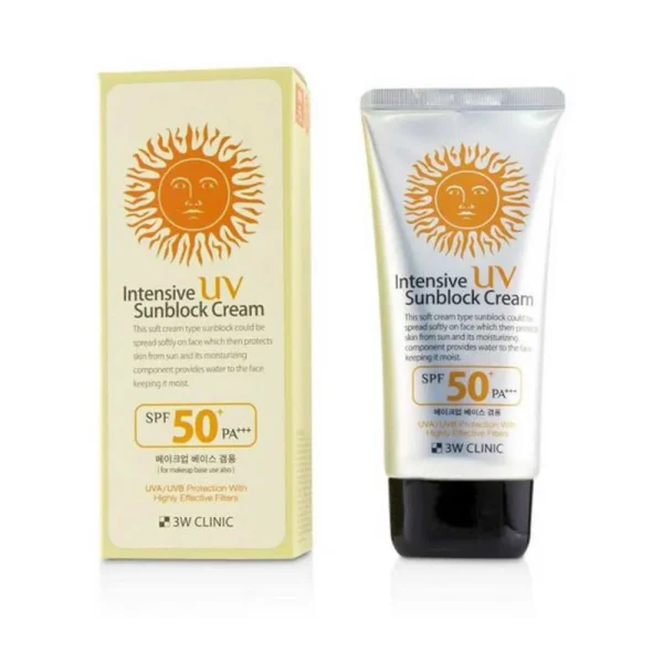 3W Clinic Intensive UV Sunblock Cream SPF50+Pa+++  70ml