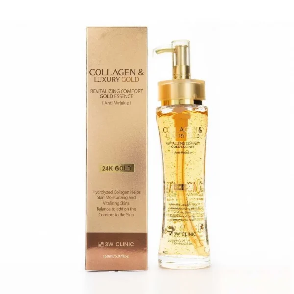 3w clinic collagen & luxury gold revitalizing comfort essence 150ml