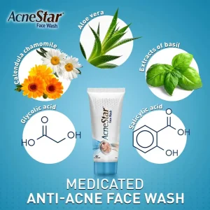 Acne Star Deep Cleansing Face Wash 50g - Image 3