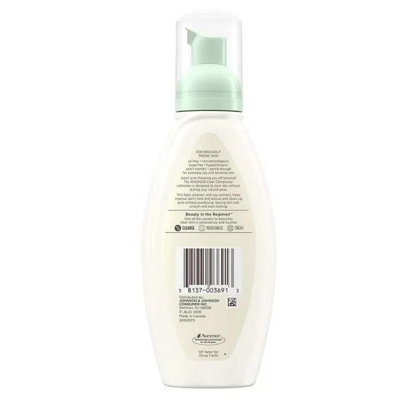 Aveeno Clear Complexion Foaming Cleanser 177ml - Image 2