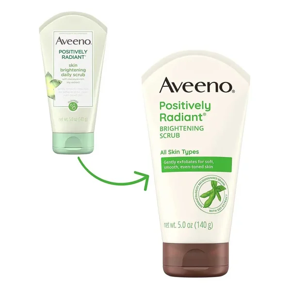 Aveeno Positively Radiant Skin Brightening Daily Scrub 140g - Image 3