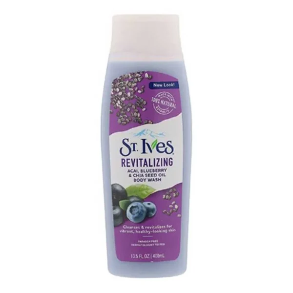 St. Ives Revitalizing Acai Blueberry & Chia Seed Oil Body Wash 400ml