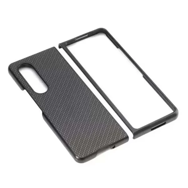 Carbon Fiber Folding Design Case for Samsung Galaxy Z Fold 3 Black - Image 2