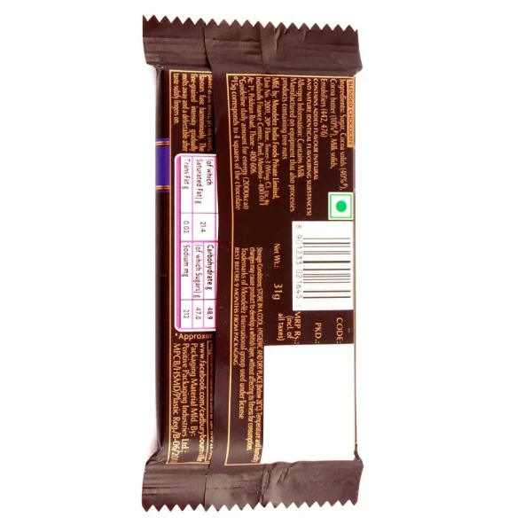 Cadbury Bournville Dark Chocolate Rich Cocoa 31g - Image 2