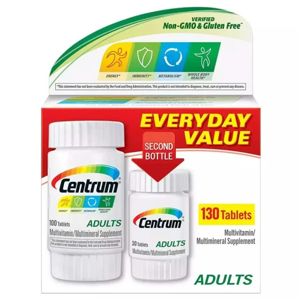 Centrum Adult Multivitamin Everyday Value 130 Tablets