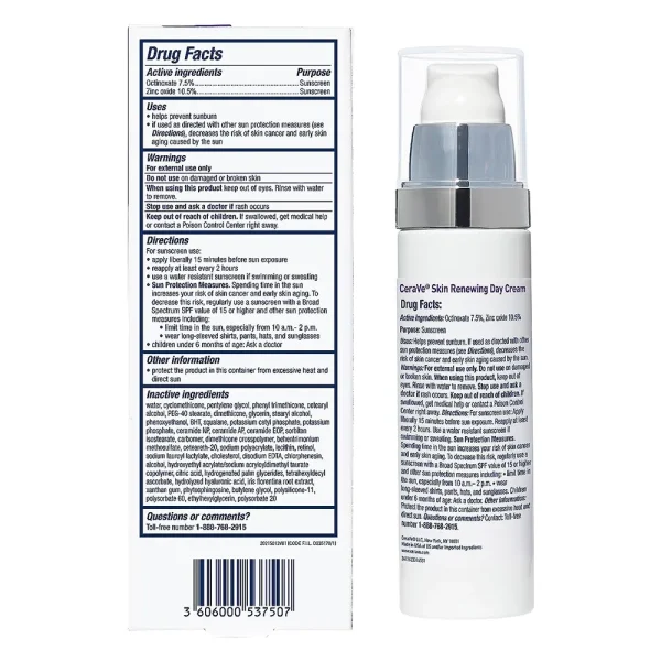 CeraVe Skin Renewing Day Cream with Broad Spectrum SPF30 50g - Image 2