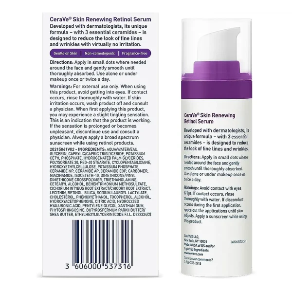 CeraVe Skin Renewing Retinol Serum 30ml - Image 2