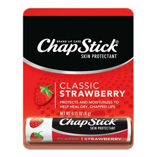 ChapStick Classic Strawberry Flavor Lip Balm