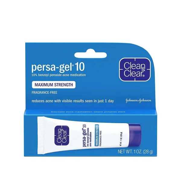 Clean & Clear Acne Medication-Gel 10 Acne Medication Spot Treatment with Maximum Strength 28g - Image 2