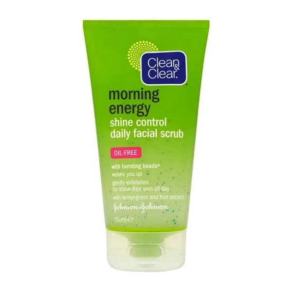 Clean & Clear Morning Energy Shine Control Daily Facial Scrub 150ml