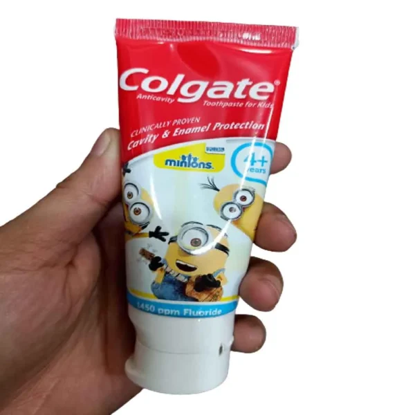 Colgate Kids Minions 4+ Years Mild Flavour Baby Toothpaste 50ml - Image 2