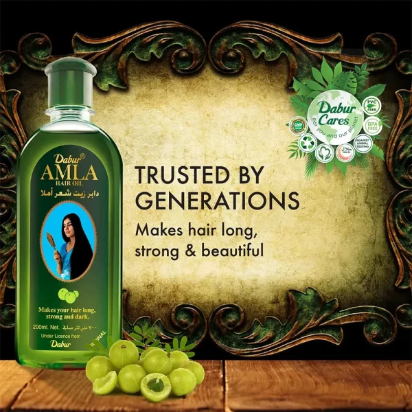 Dabur Amla Hair Oil 300ml - Image 2