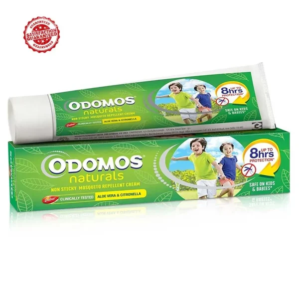 Dabur Odomos Naturals Non Sticky Mosquito Repellent Cream 50g - Image 2