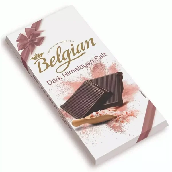 Belgian Dark Chocolate Bar with Himalayan Salt 100g