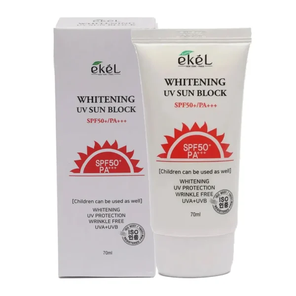 Ekel Whitening UV Sun Block Cream SPF50+ PA++++ 70ml