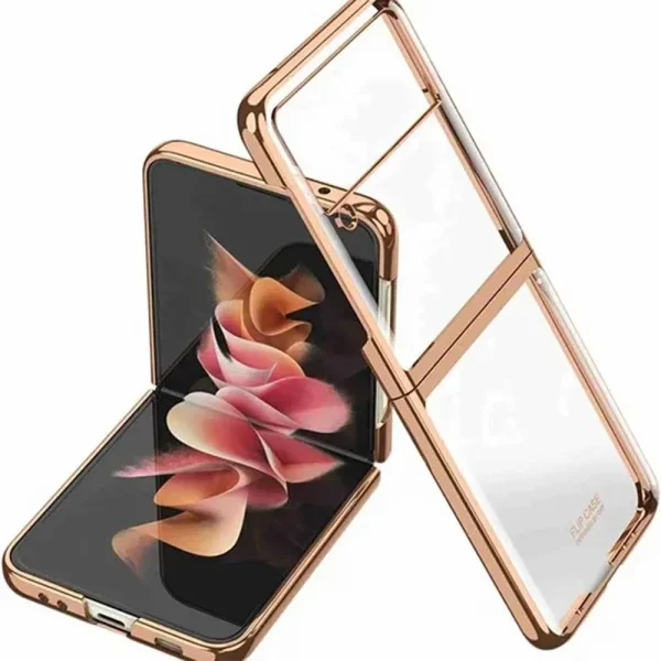 Electroplate Transparent Case for Samsung Galaxy Z Flip3 5G - Image 2