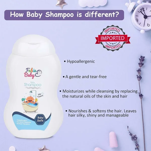 Fabie Baby Baby Shampoo Tear Free 250ml - Image 2