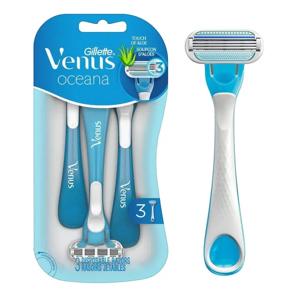 Gillette Venus Oceana Womens Disposable Razor 3 Pieces