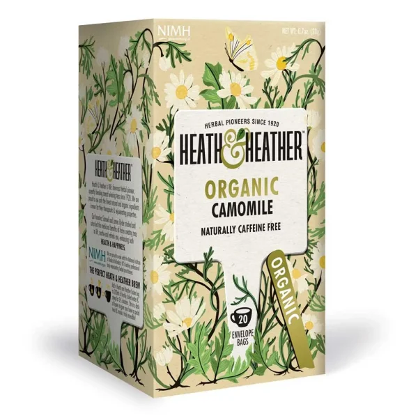 Heath & Heather Organic Camomile Tea 20 Bag