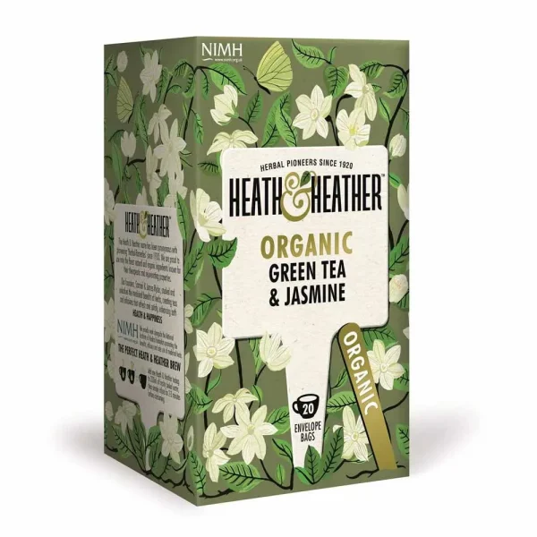 Heath & Heather Organic Green Tea & Jasmine 20 Bag