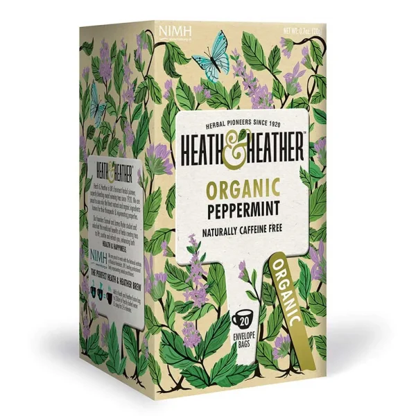 Heath & Heather Organic Peppermint Tea 20 Bags