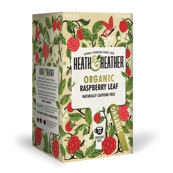 Heath & Heather Organic Raspberry Leaf 20 Bags