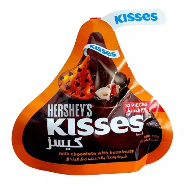 Hershey's Kisses Milk Chocolate with Hazelnuts 150g