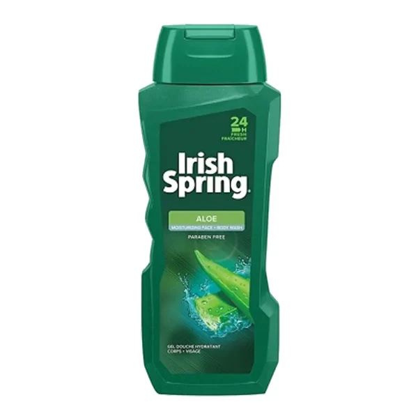 Irish Spring Aloe Moisturizing Face and Body Wash 532ml