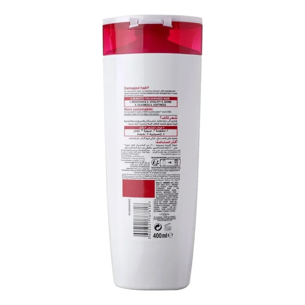 L'Oreal Paris Elvive Total Repair 5 Repairing Shampoo 400ml - Image 2