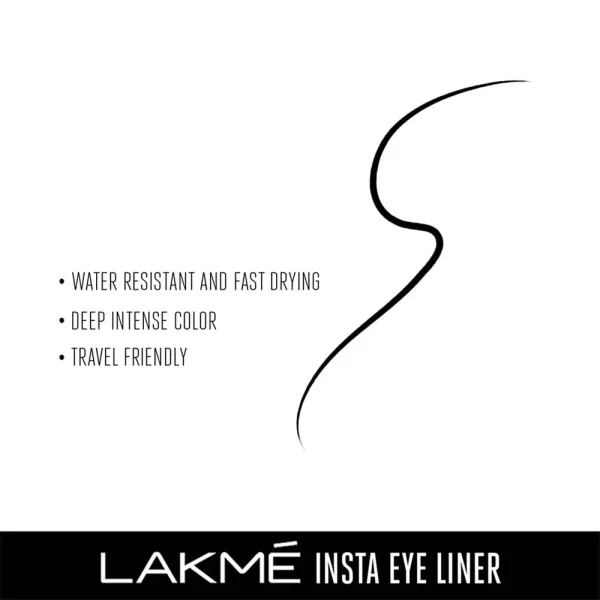 Lakme Insta Liner Water Resistant Eyeliner 9ml - Image 2