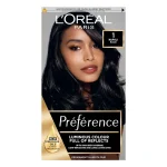 Loreal Preference 1 Napoli Black Permanent Hair Dye Hair Color 60ml