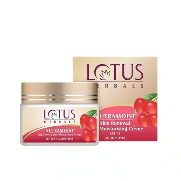 Lotus Herbals Nutramoist Skin Renewal Daily Moisturising Cream 50g