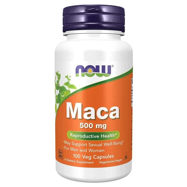 Now Maca 500 mg Reproductive Health Veg Capsules