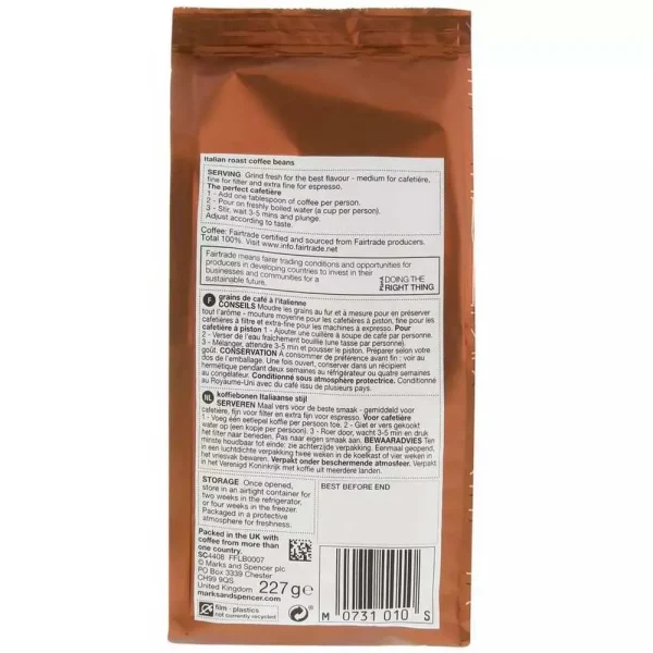 Marks and Spencer Italian Ground Coffee 227g - Image 2