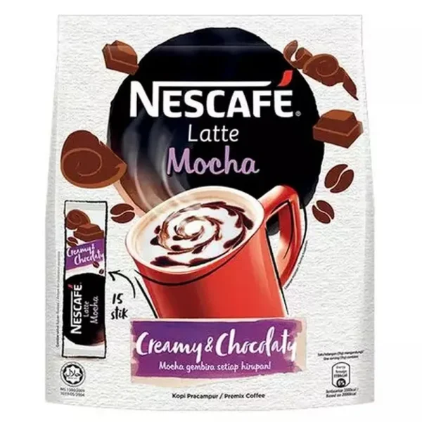 Nescafe Latte Mocha Coffee 15 Sticks x 31g