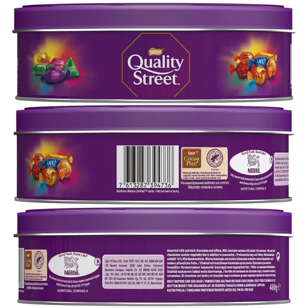 Nestle Quality Street Chocolate Round Tin 480g - Image 3