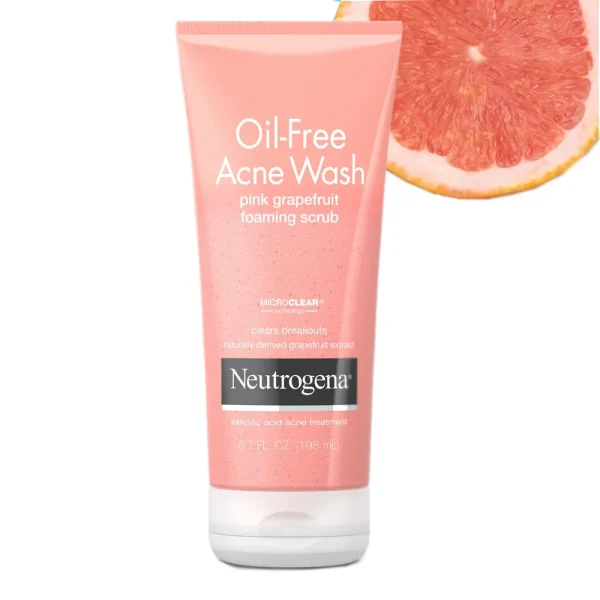 Neutrogena Oil-Free Acne Wash Pink Grapefruit Foaming Scrub 198ml