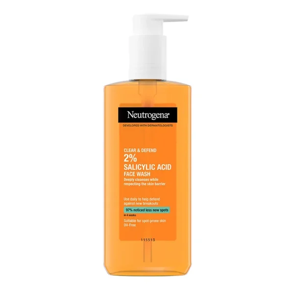 Neutrogena Clear & Defend 2% Salicylic Acid Face Wash 200ml