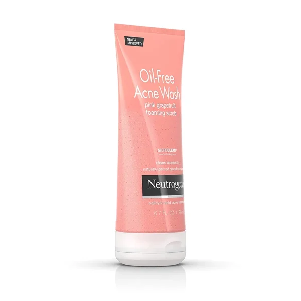 Neutrogena Oil-Free Acne Wash Pink Grapefruit Foaming Scrub 198ml - Image 2