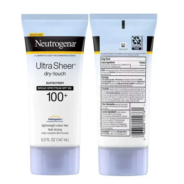 Neutrogena Ultra Sheer Dry-Touch SPF 100 Sunscreen 147ml