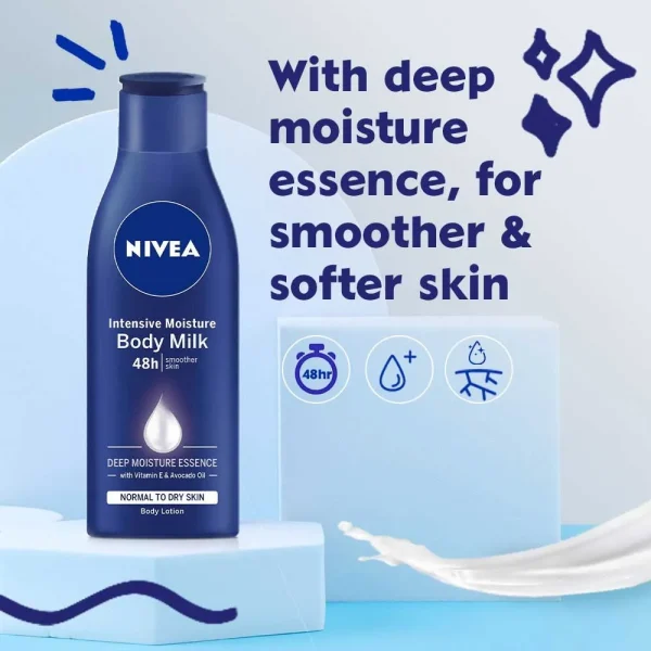 Nivea Intensive Moisture Body Milk Body Lotion 250ml - Image 4