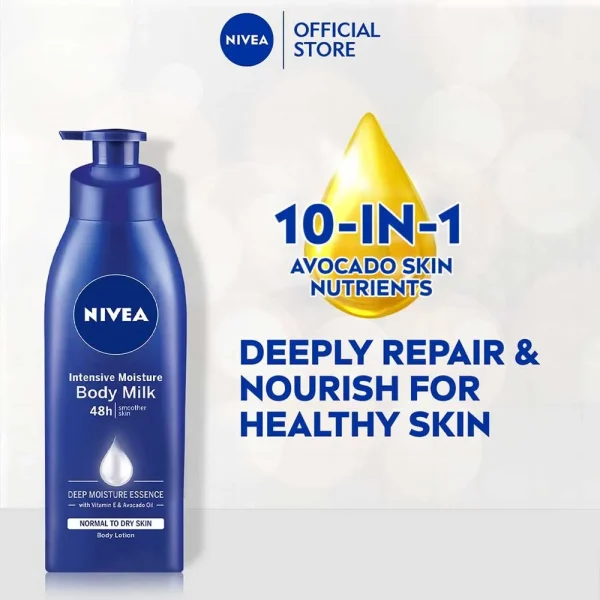 Nivea Intensive Moisture Body Milk Body Lotion 400ml - Image 2