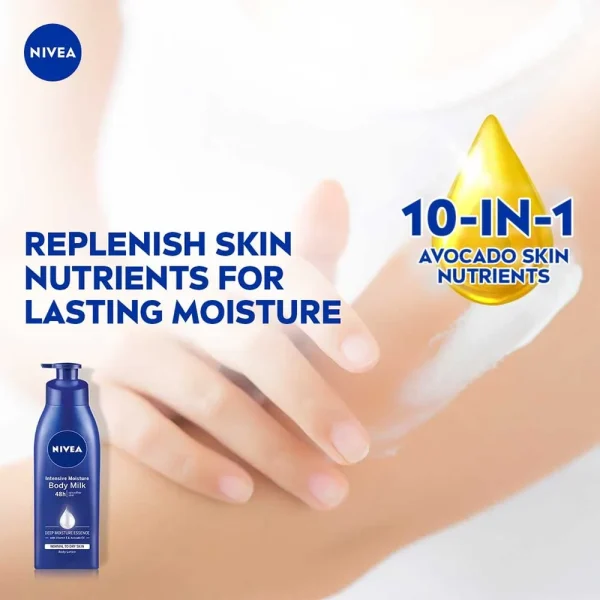 Nivea Intensive Moisture Body Milk Body Lotion 400ml - Image 3