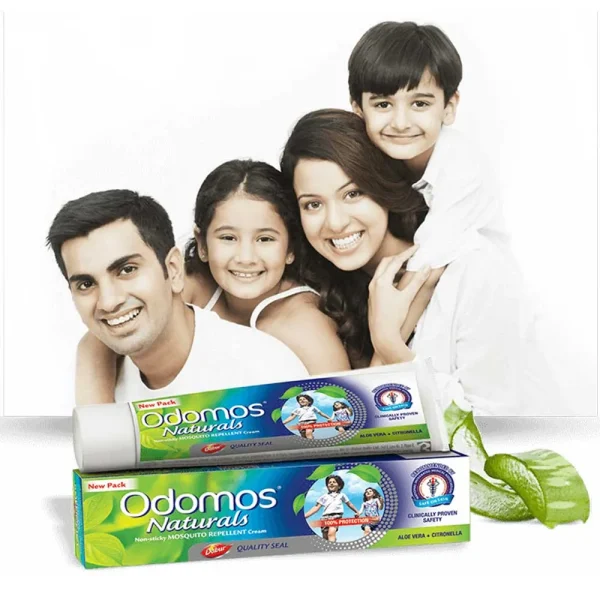 Dabur Odomos Naturals Non Sticky Mosquito Repellent Cream 50g - Image 3