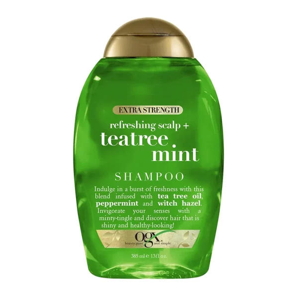 Ogx Extra Strength Refreshing Scalp+ Tea Tree Mint Shampoo 385ml