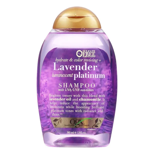 Ogx Lavender Luminescent Platinum Shampoo 385ml