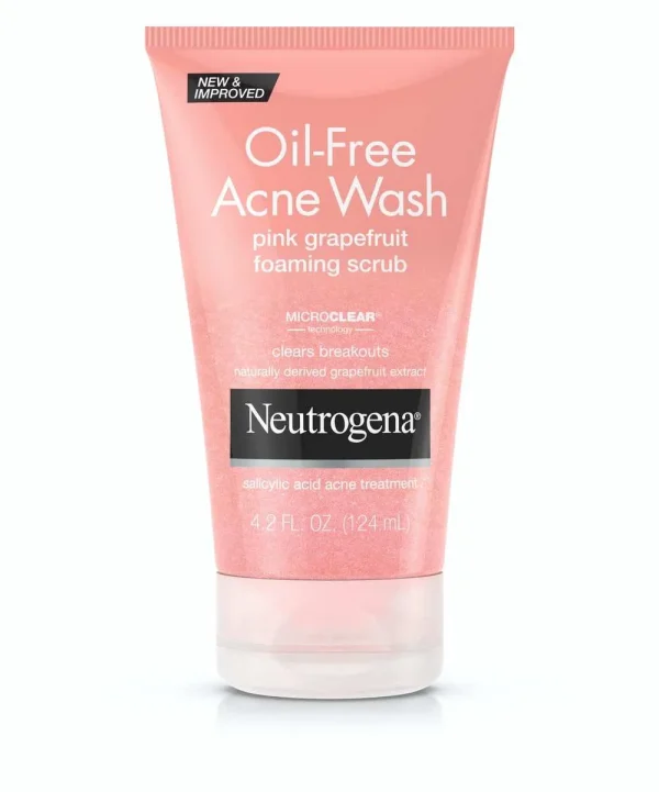 Neotrogena Oil Free Acne Wash Pink Grapefruit Foaming Scrub 124ml