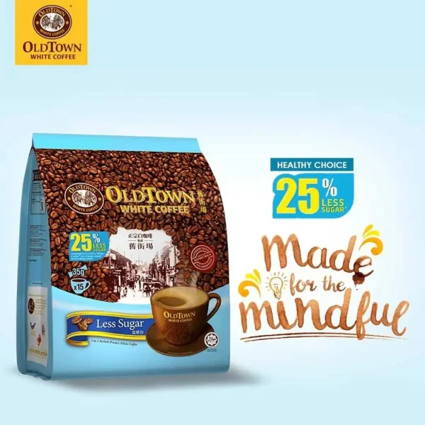 OldTown White Coffee Less Sugar 525g - Image 2