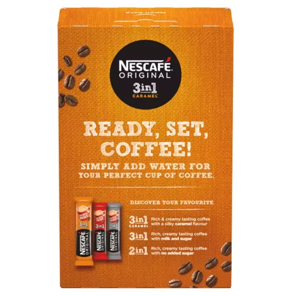 Nescafe Original 3 in 1 Caramel Coffee 6 Sachets - Image 2