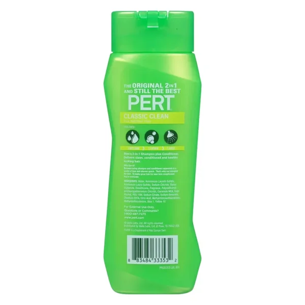 Pert Classic Clean 2 in 1 Shampoo & Conditioner 400ml - Image 2